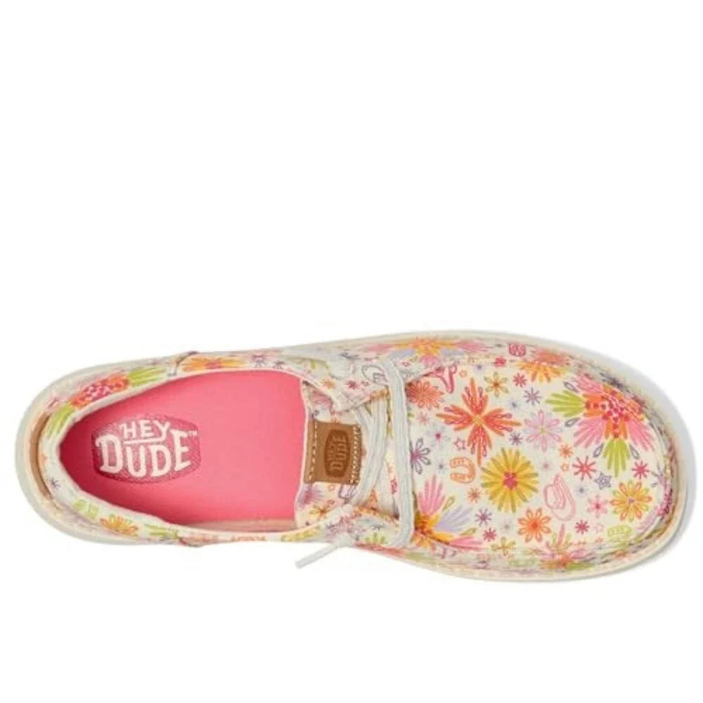 Hey Dude Wendy Western Cowgirl 44212-79U Kids US 12 Multi Slip On Shoes ZOGG3683